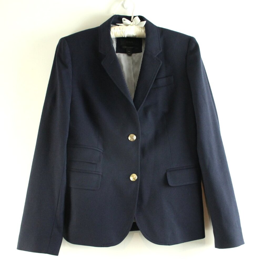 J. Crew Navy Blazer with Gold Buttons